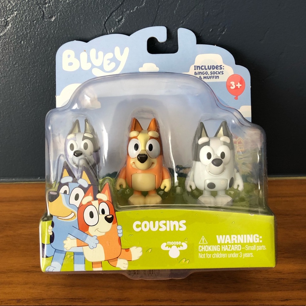 🆕 Bluey - Cousins - Muffin, Bingo and Socks